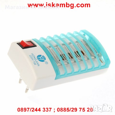 LED мини нощна лампа против комари, снимка 3 - Други стоки за дома - 28857790