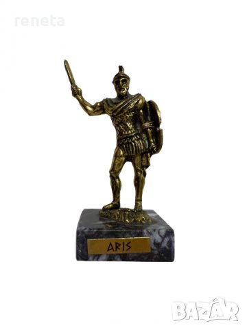 Статуетка Ahelos, Арис, Метална, Златиста, 9 см., снимка 2 - Арт сувенири - 37368095
