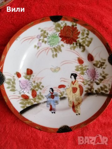 Каничка и чинийка от японски порцелан 
