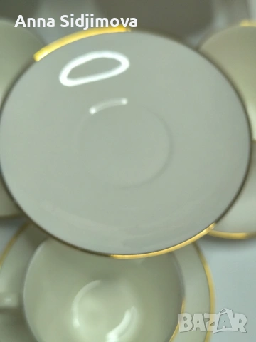 Руски порцелан ЛФЗ сервиз за кафе , снимка 5 - Сервизи - 53040083