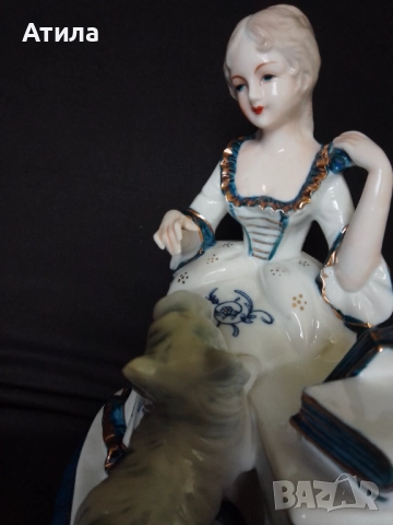 порцеланова фигурка статуетка 22 см, снимка 2 - Статуетки - 52919947