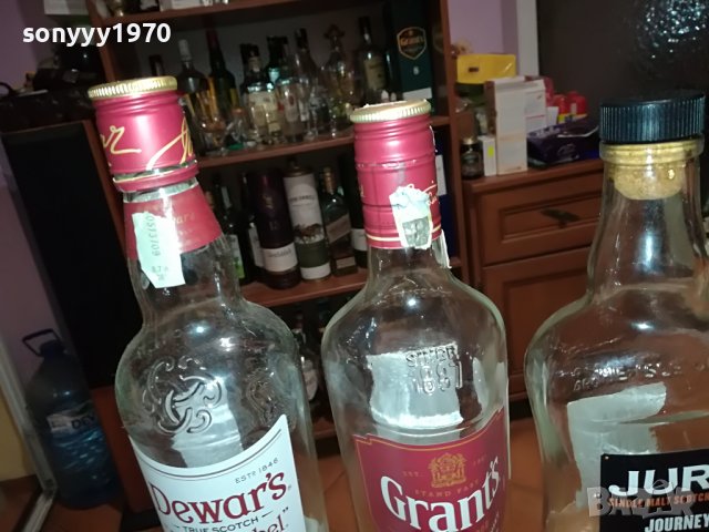 JURA DEWARS GRANTS 3 ПРАЗНИ ШИШЕТА 2802231734, снимка 8 - Антикварни и старинни предмети - 39839522