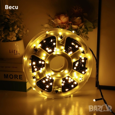 Водоустойчиви Коледни Led лампички   Звездно небе -   50 метра  240 светлини, снимка 3 - Лед осветление - 51991270