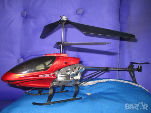 Радио управляем 50см хеликоптер с жироскоп и LED светлини, вертолет, дрон, снимка 1 - Влакчета, самолети, хеликоптери - 38766744