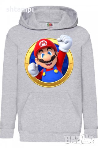 Детски Суитчър/Суитшърт Super Mario 13,Super Mario,Игра,Подарък,Изненада,Забавление,Рожден Ден, снимка 2 - Детски анцузи и суичери - 38365982