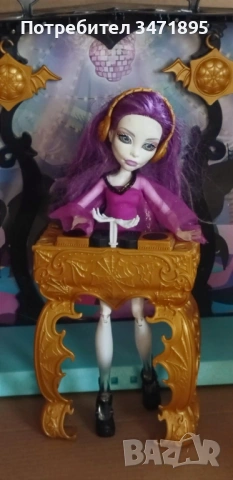 Диско парти-пулт за кукли Monster High Disco Dance Club, снимка 3 - Кукли - 53126993