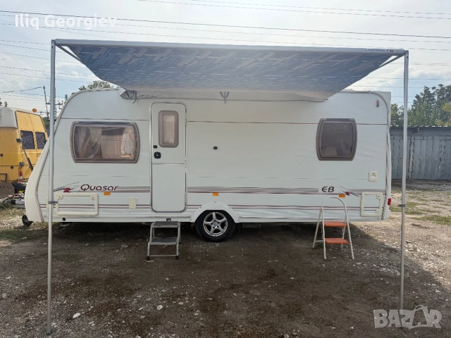 Каравана Lunar Quasar-ФРЕНСКА СПАЛНЯ/ФОРСЕЛТ/ТЕНТА/MOVER/ОБОРУДВАНА/КАТО НОВА, снимка 4 - Каравани и кемпери - 52162188