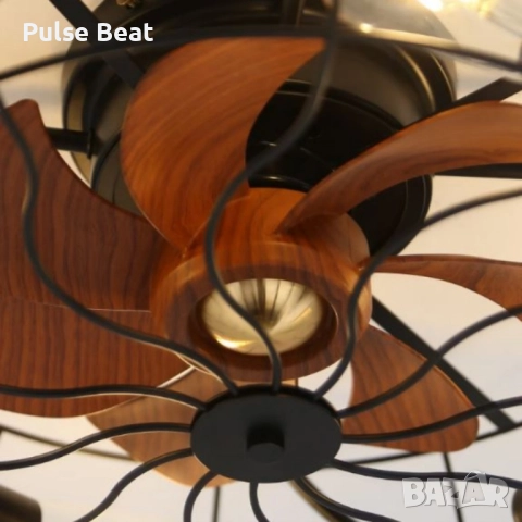 Вентилатор за таван с LED осветление, 50 см – ергоспестяващ DC мотор, 6 скорости, снимка 6 - Други - 52405239