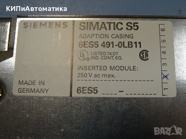 модул Siemens Simatic S5 6ES5 491-OLB11, снимка 3 - Резервни части за машини - 36936333
