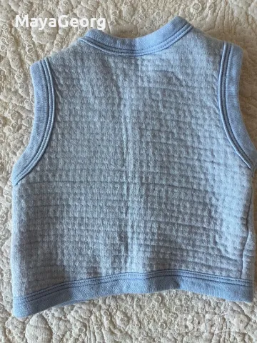 Бебешко памучно елече 62 размер, снимка 2 - Бебешки якета и елеци - 49728201