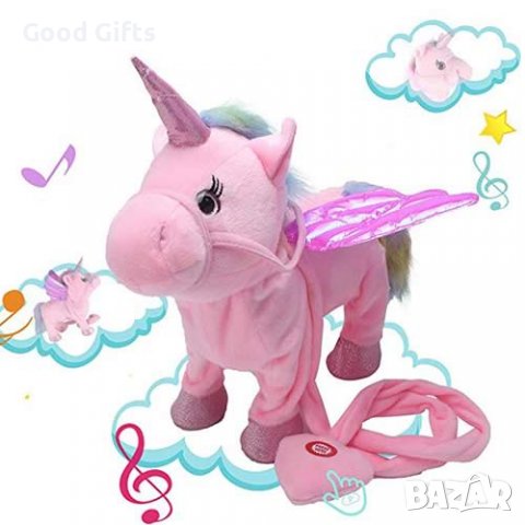 Магически ходещ и пеещ еднорог, снимка 4 - Плюшени играчки - 38955273