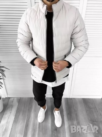 Мъжко Есенно-Зимно яке Фабрегас Кремаво, снимка 2 - Якета - 43144848