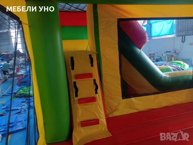 Надуваем атракцион замък с баскетболен кош и пързалка, снимка 5 - Други игри - 51526752