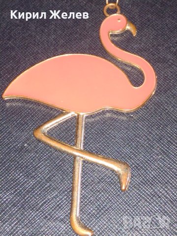 Модерен ключодържател Розово Фламинго метален много здрав стилен дизайн 39704, снимка 3 - Други - 43582992