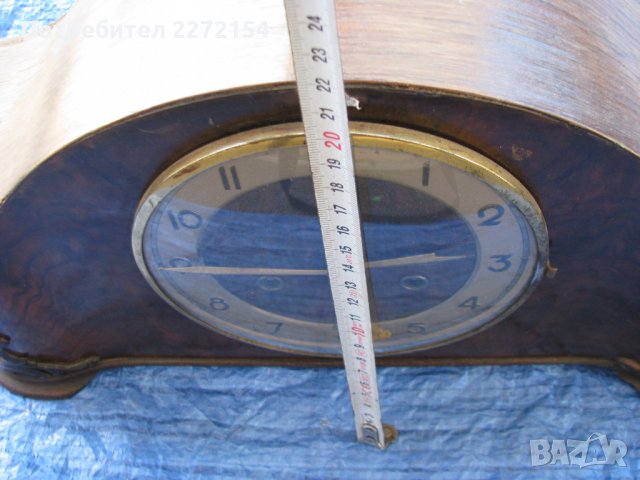 Каминен часовник Юнгханс, снимка 3 - Антикварни и старинни предмети - 28467701