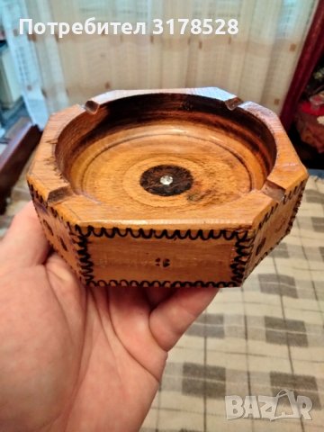 Арт пепелник от дърво , снимка 2 - Други - 38261709