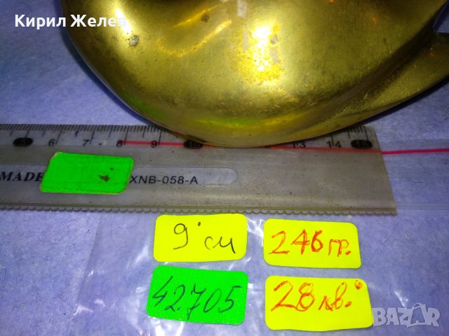 КРАСИВА ДЕКОРАТИВНА КОЛЕКЦИОНЕРСКА БРОНЗОВА ФИГУРКА - ПАТИЦА / ГЪСКА За ТЕМА ФАУНА ИНТЕРИОР 42705, снимка 7 - Статуетки - 43921565