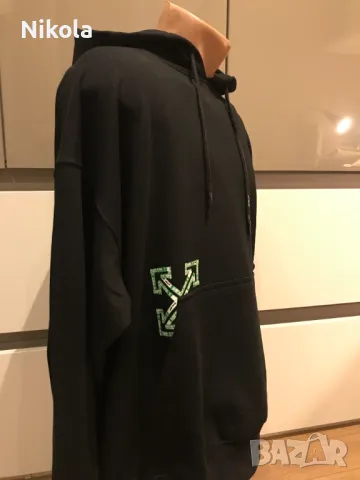 Off-White Remove Arrow Skate Fit Hoodie, уголемен, размер: S, снимка 4 - Суичъри - 48354616