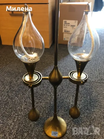 Маслена лампа , снимка 2 - Антикварни и старинни предмети - 50399832