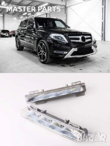 Дневни светлини LED DRL Mercedes W166 , X166 , X204 , ML , GL , GLK, снимка 4 - Части - 44845210