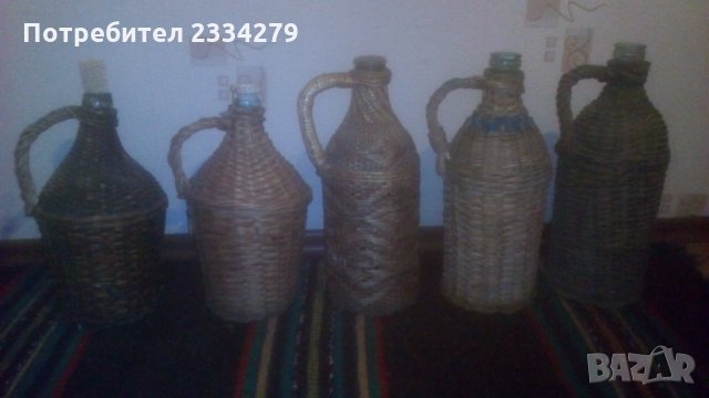 Плетени дамаджанки,от различни години и различни майстори., снимка 1 - Декорация за дома - 33351611