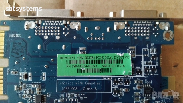 Видео карта ATi Radeon Sapphire HD 2600 XT 256MB GDDR4 128bit PCI-E, снимка 9 - Видеокарти - 53401429