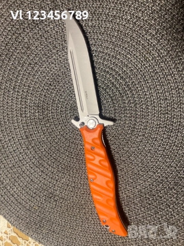 Руски сгъваем нож НОКС Финка-С,  дизайн А.Бирюков, снимка 4 - Ножове - 52367373