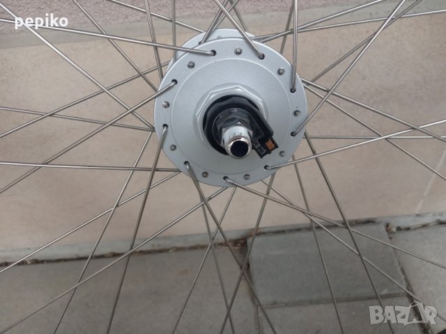 Продавам колела внос от Германия алуминиева капла с динамо главина SHIMANO NEXUS DH-C30000-3N-NT и к, снимка 3 - Велосипеди - 28153346