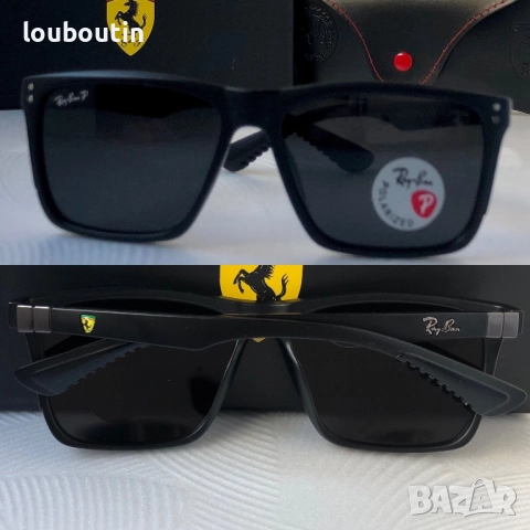 Ray Ban Ferrari класически мъжки слънчеви очила с поляризация, снимка 3 - Слънчеви и диоптрични очила - 52916146