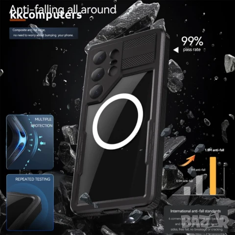 Samsung Galaxy S25 Ultra REDPEPPER Водоустойчив / Удароустойчив Калъф с Магнитна Съвместимост + Скри