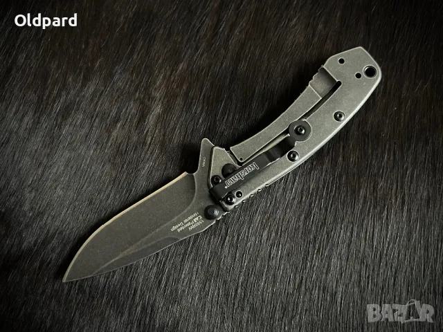 Мощен джобен сгъваем нож Kershaw Cryo Hinderer Framelock (155BW), снимка 4 - Ножове - 48693742