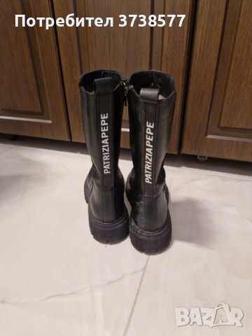Кожени боти Patrizia Pepe, почти неносени, 38 размер, естествена кожа