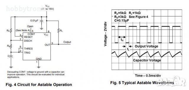 Таймер NE555P интегрална схема DIP8, SO8, снимка 8 - Друга електроника - 35012607