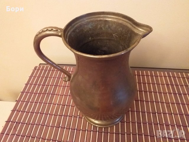 Месингова кана Германия, снимка 7 - Антикварни и старинни предмети - 27473364