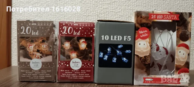 Нов Герлянд с 20 LED лампички с дядо Коледа и еленчета., снимка 11 - Декорация за дома - 38435633