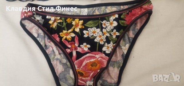 Комплект бельо с цветен десен, размер М, снимка 3 - Бельо - 43746559