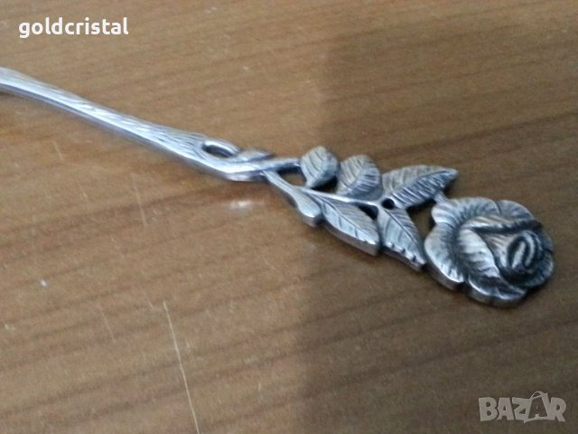 Немски посребрен прибор за сервиране лъжица, снимка 2 - Антикварни и старинни предмети - 38583712
