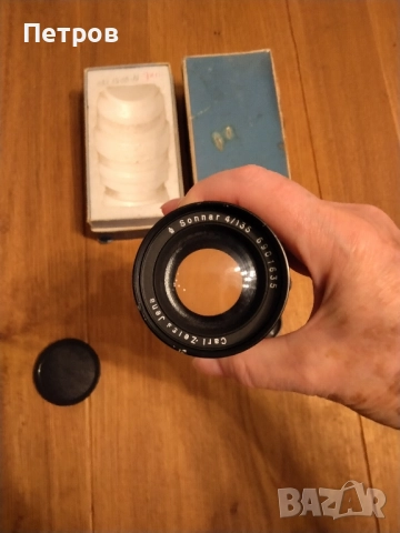 Продавам обектив Carl zeiss jena Sonnar 4/135, снимка 9 - Обективи и филтри - 51815468