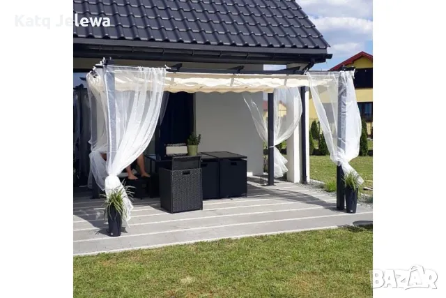 НОВА Градинска пергола 300/300 с подвижен покрив, снимка 4 - Други - 44893184