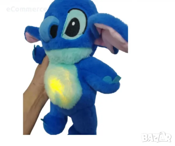 Stitch, плюшена бебешка играчка, с мелодия и светлина, снимка 2 - Плюшени играчки - 48938271