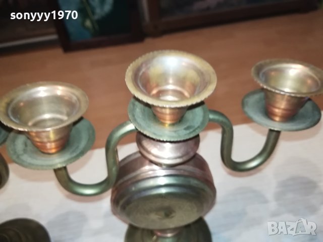 ДВА СВЕЩНИКА ОТ ФРАНЦИЯ 0801240852, снимка 9 - Антикварни и старинни предмети - 43706925