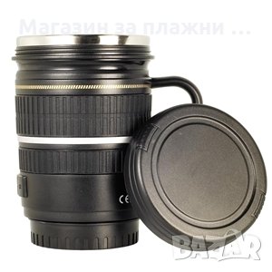 Термо чаша обектив Canon с дръжка, снимка 3 - Чаши - 26733615