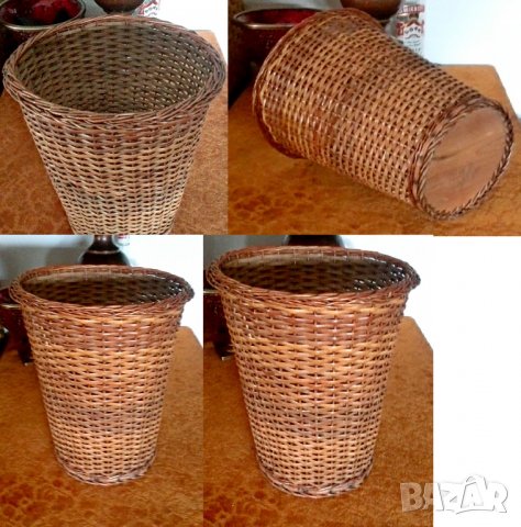 винтидж плетено кошче, снимка 3 - Антикварни и старинни предмети - 37374426