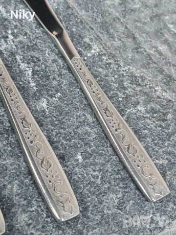 Руски трапезни ножове от едно време , снимка 2 - Прибори за хранене, готвене и сервиране - 51670585