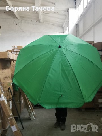 Плажен чадър / Градински Чадър с чупещо се рамо 18076, снимка 3 - Градински мебели, декорация  - 36626604