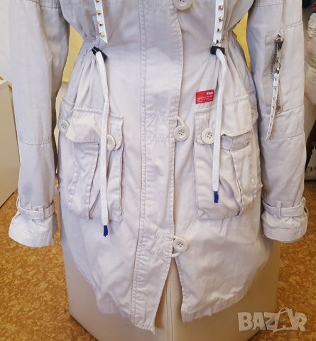 "Devision"-бежова зимна парка/3-но ватирана/, снимка 3 - Якета - 43275290