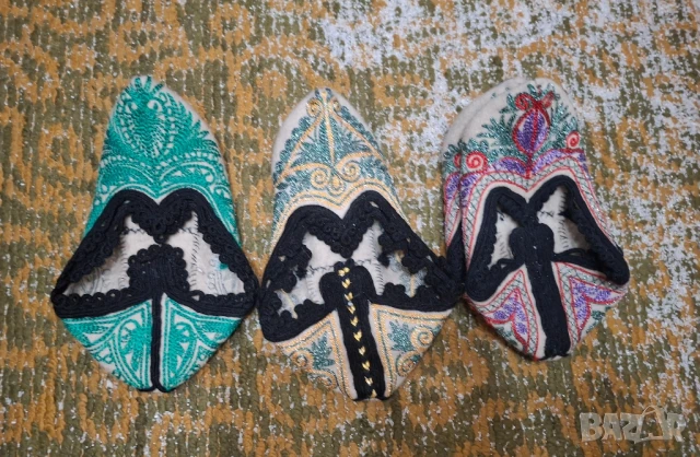 Родопски мъжки и дамски терлици, плетени чорапи, снимка 4 - Други - 47423642