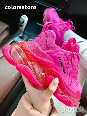 Дамски маратонки  Balenciaga Triple S Pink/BR163s, снимка 4 - Маратонки - 50942544