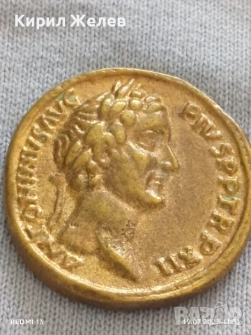 Монета РЕПЛИКА на Римски ауреус много красива за КОЛЕКЦИОНЕРИ 37395, снимка 4 - Нумизматика и бонистика - 51071172
