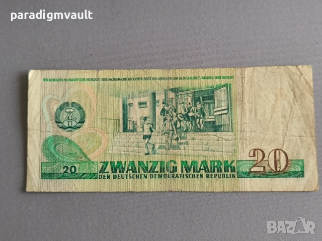 Банкнота - Германия - 20 марки | 1975г., снимка 2 - Нумизматика и бонистика - 52892190